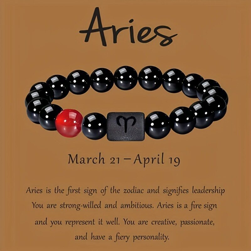 Xi Twee Constellation Elastic Tigereye Agate Bracelet