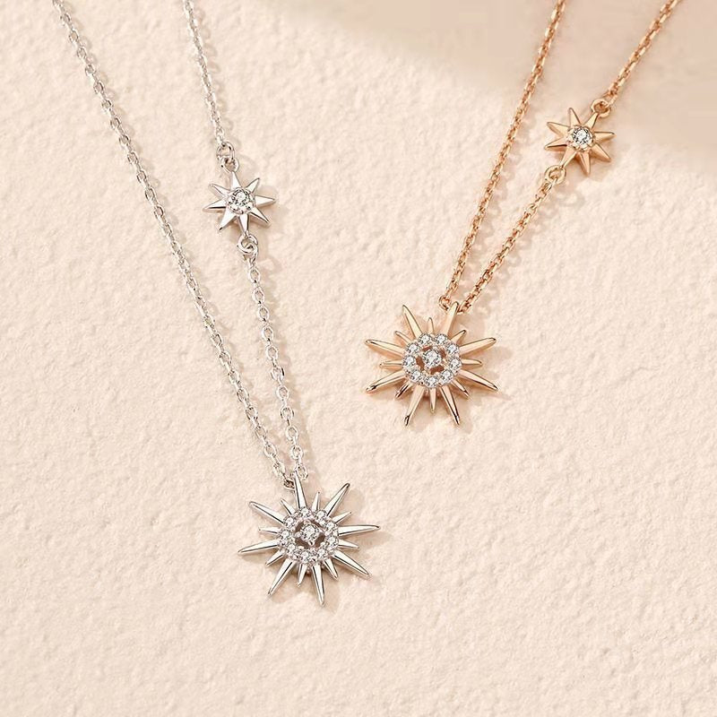 Women's Sun Eye Light Luxury Sense Niche Temperament Personality Necklaces