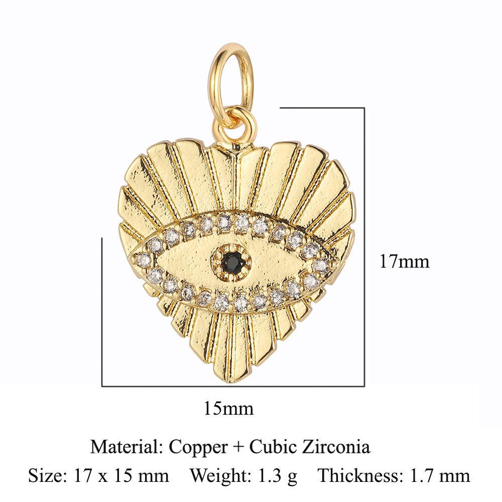 Kitten Puppy Eyes Copper Zircon Water Necklaces