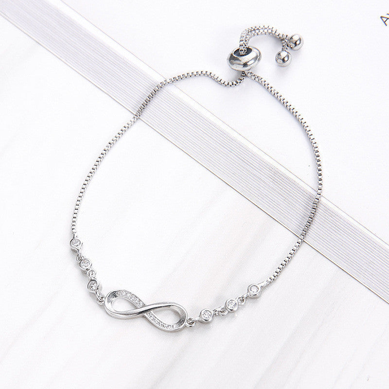 Women's Geometric Infinite Loop Simple Fashion Crystal Bracelet