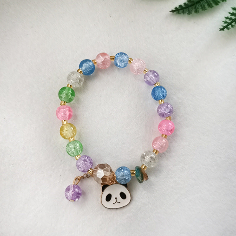 Giant Panda Glass Burst Beads Female Bracelets