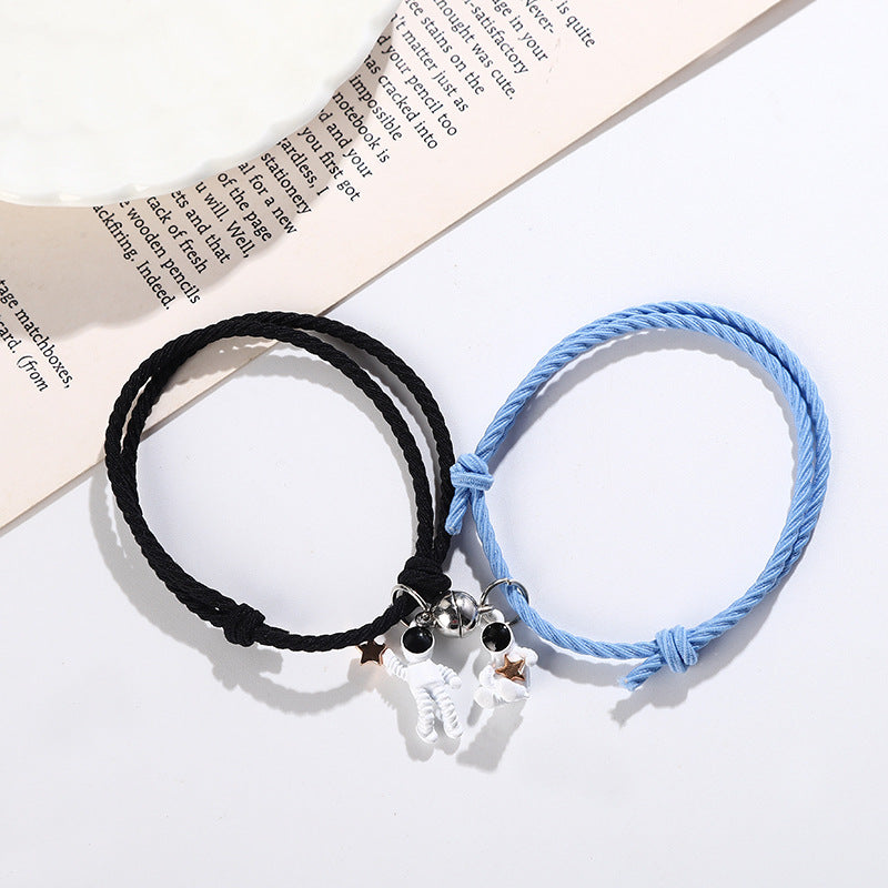 Magnet Suction Couple Pair Small Rubber Band Bracelets