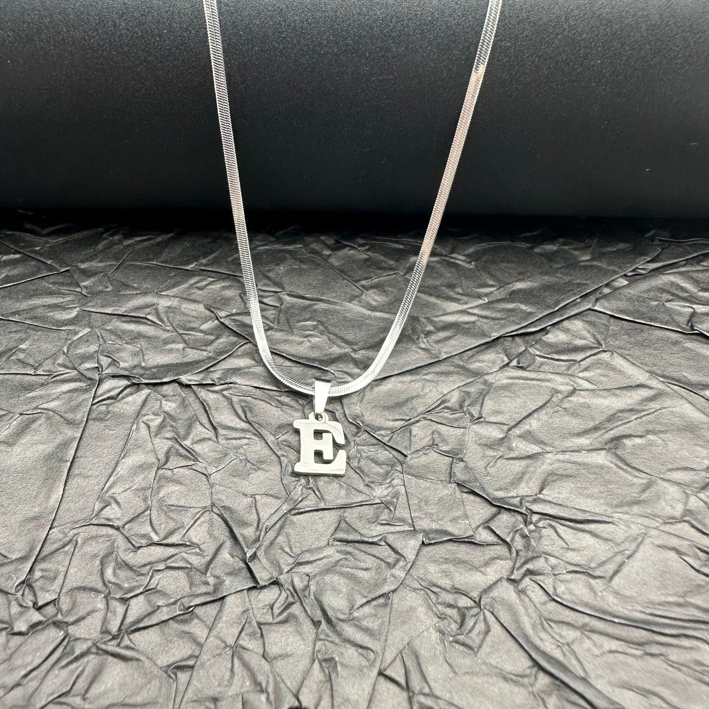 Letter Blade Chain Stainless Steel Material Necklaces