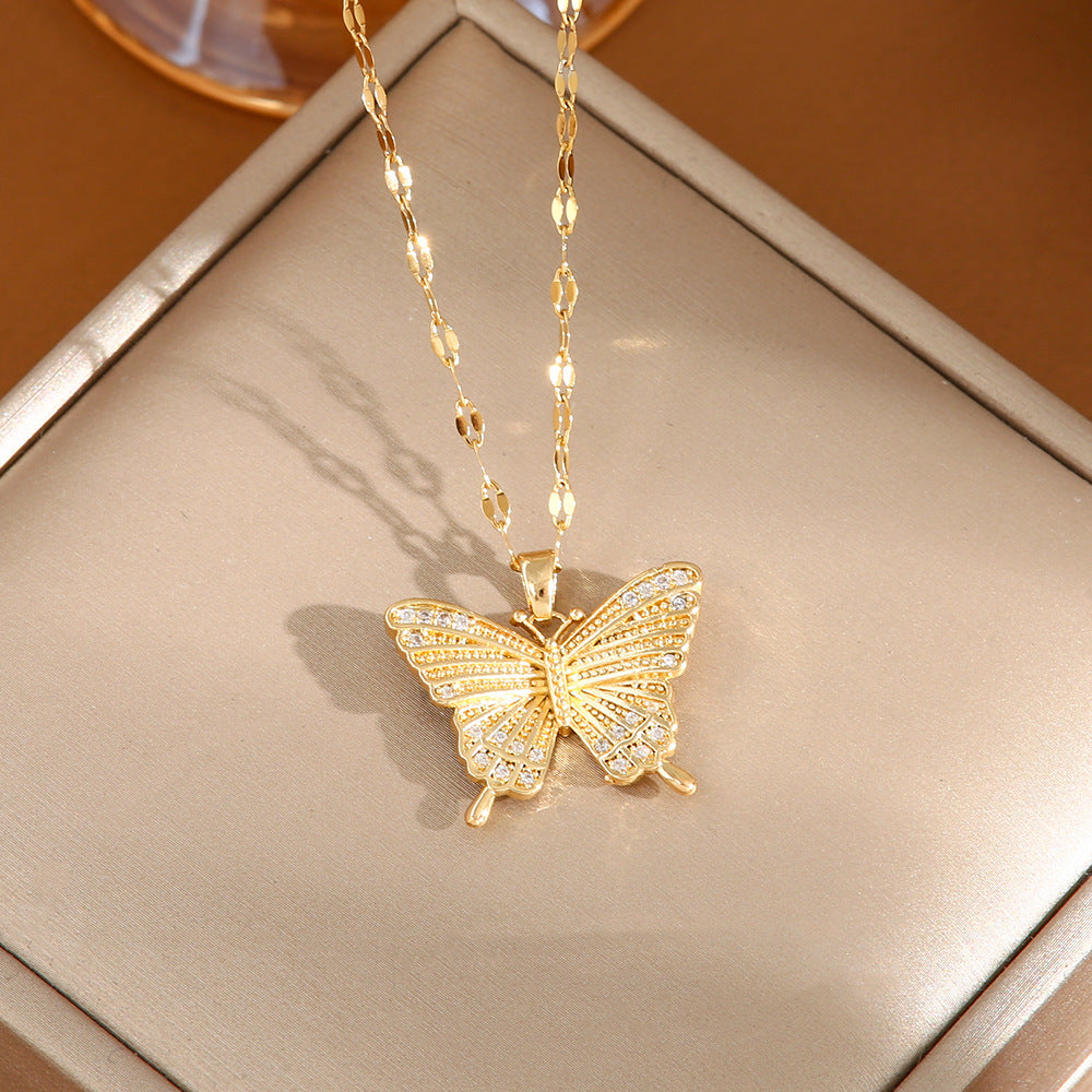 Women's Titanium Steel No Fading High-grade Design Necklaces