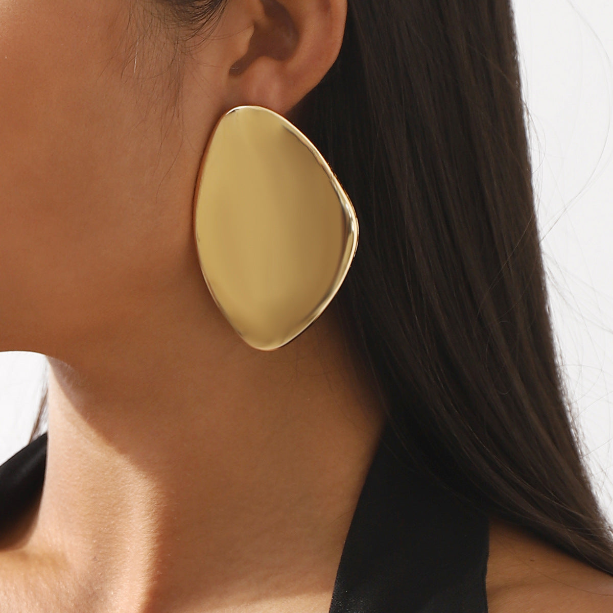 High Profile Retro Elegant Metal Geometry Ear Simple Personality Drop Earrings