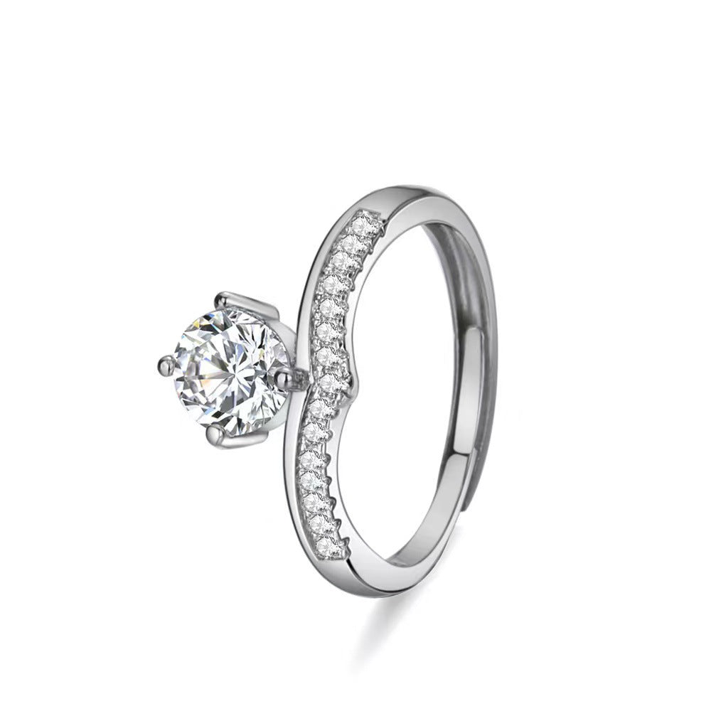 Eight Hearts Arrows Female Karat Classic Ring