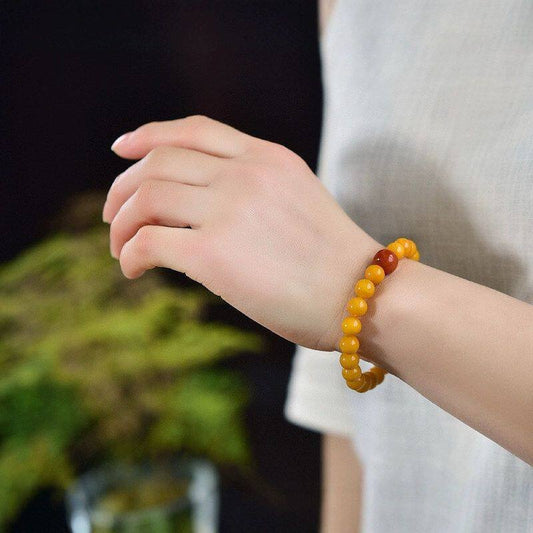 Grease Amber Full Of Flesh Flame Pattern South Red Single Bracelets