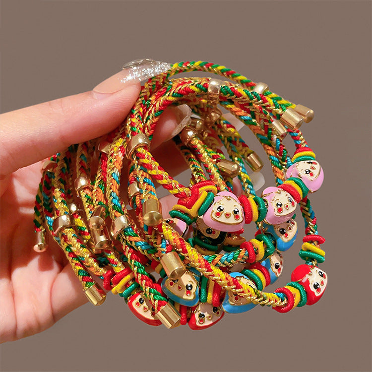 Children's Rope Woven Ethnic Style Dragon Boat Festival Carrying Strap Kindergarten Bracelet