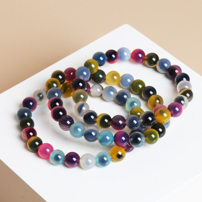 Women's Sugar Heart Agate Color Simple Fashion Bracelets