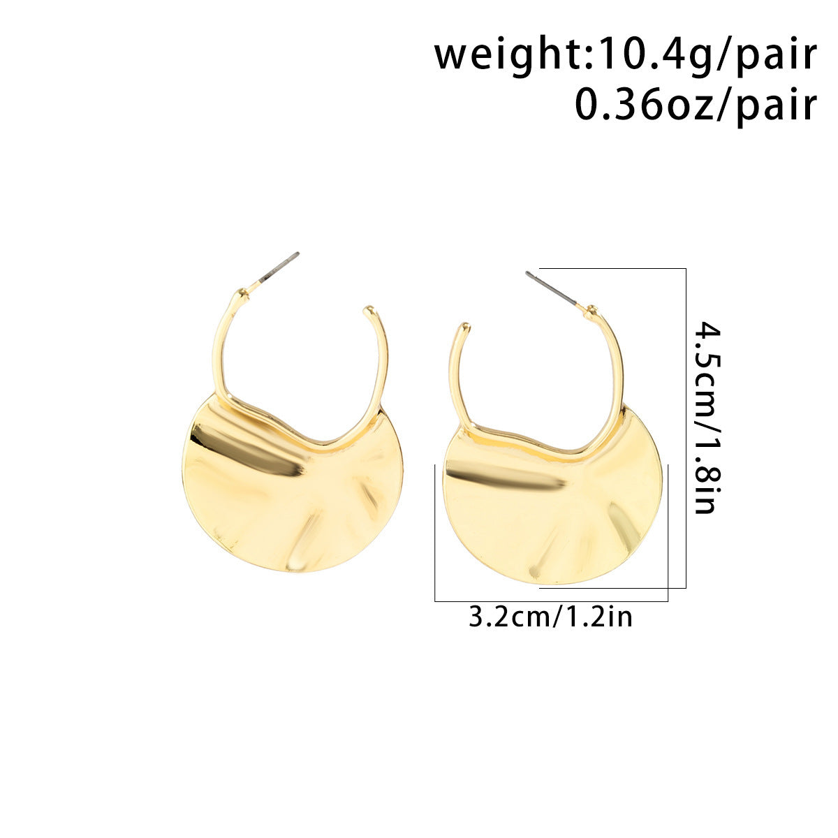 Women's Metal Shell Ocean Style Vintage Cold Striped Earrings