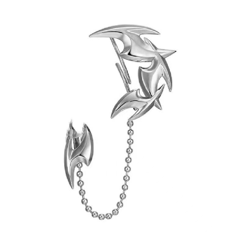 Women's & Men's Blade Fluid Lip Surface Decoration Rings