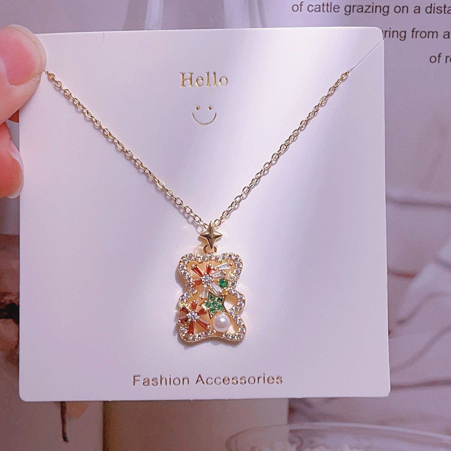 Women's Fashion Simple Love Design Light Luxury Necklace