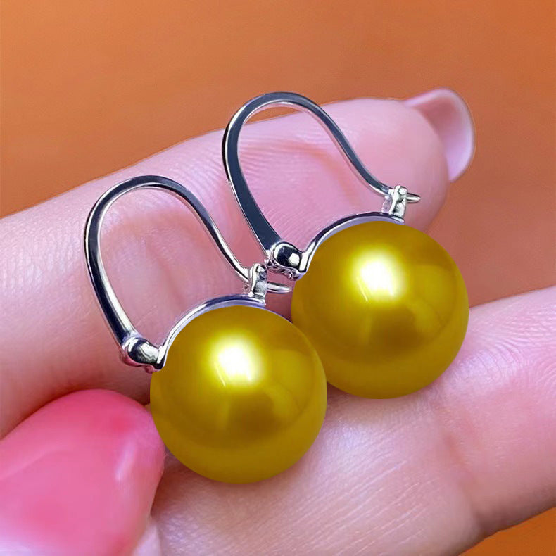 Shell Pearl Parvenu Gold Imitation White Rings
