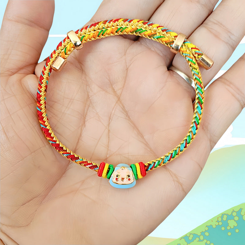 Hand-woven Life Bell Red Rope Small Dragon Bracelet
