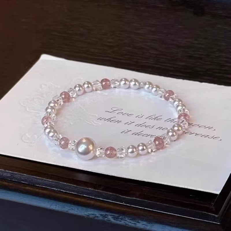 Women's Strawberry Pearl Light Luxury High-grade Imitation Niche Bracelets
