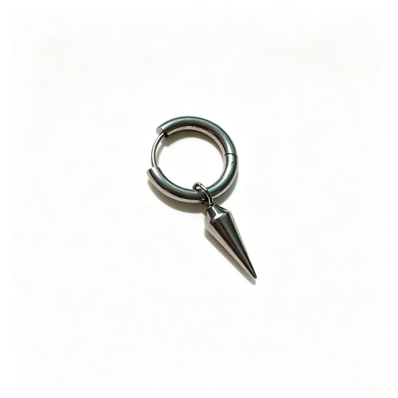 Little Devil Pointed Tapered Stainless Steel Cool Hip Hop Style Rings