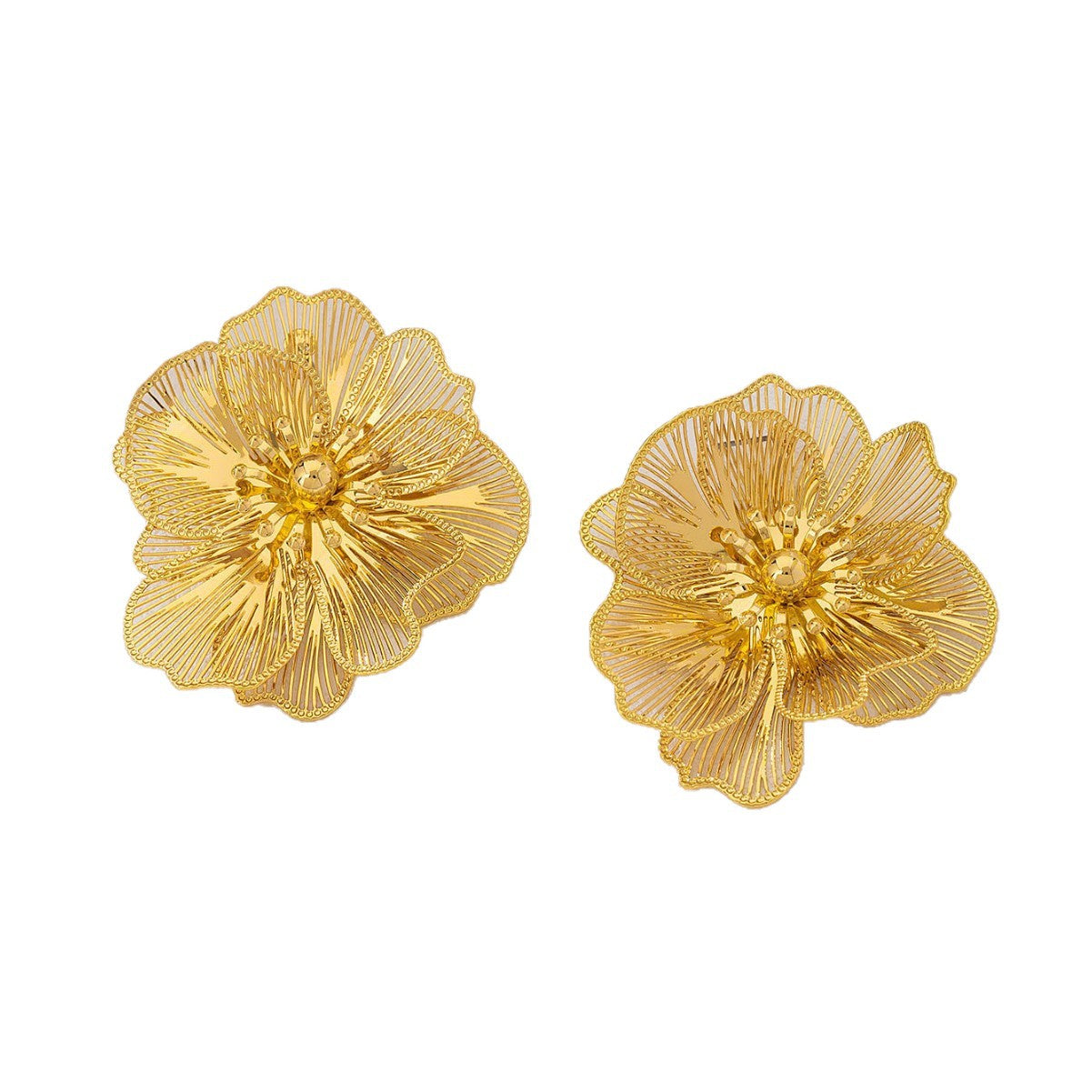 Flower Petals Female Sweet Cool Graceful Earrings