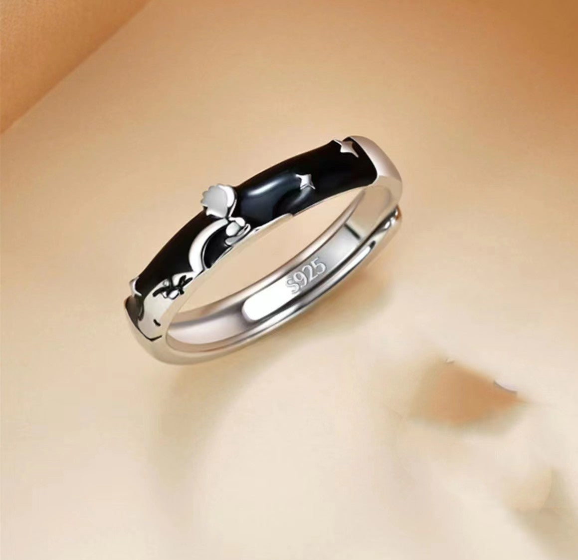 Men's Combination Stacked Single Trendy Open-end Personality Rings