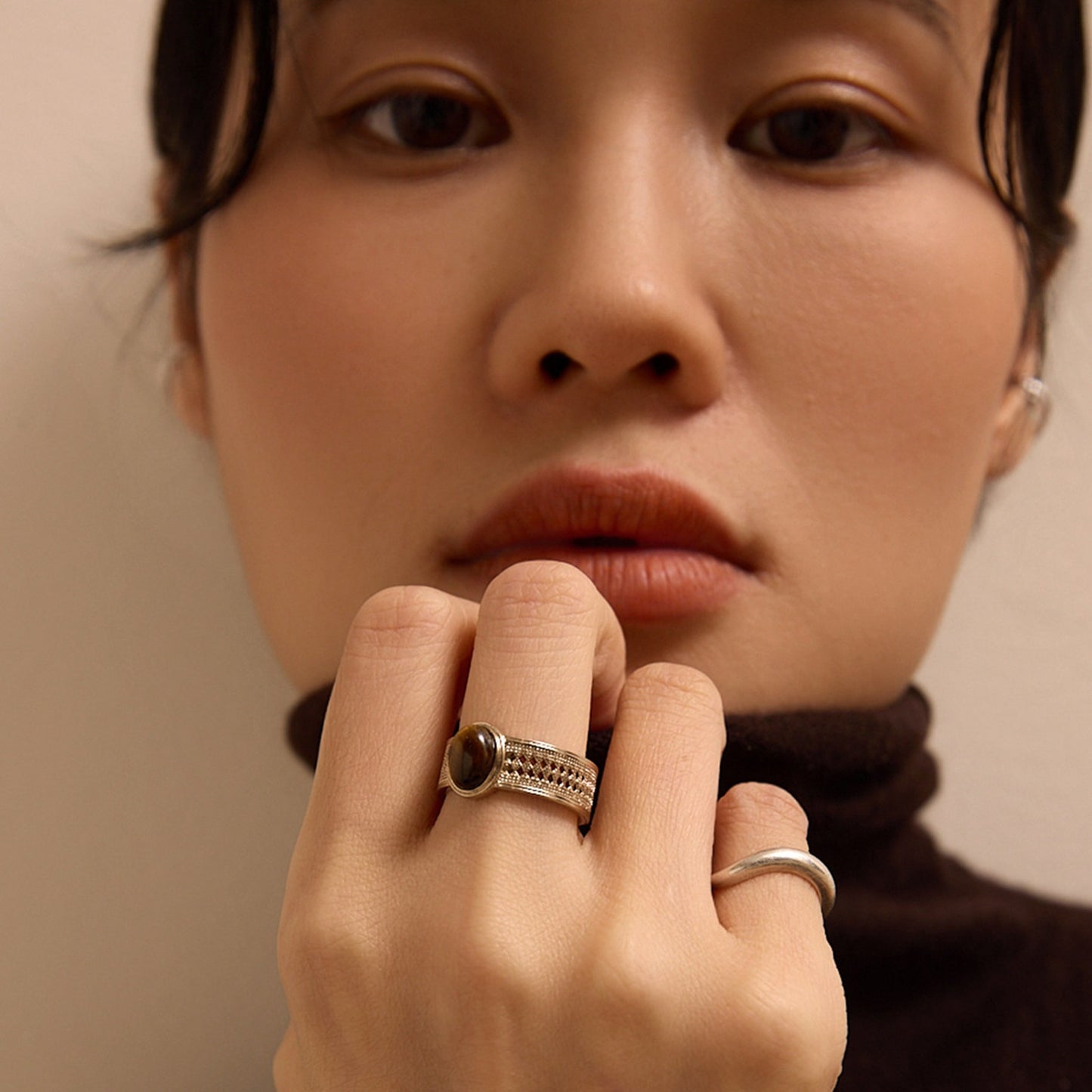 Special Interest Light Luxury Simple Index Finger Senior Rings
