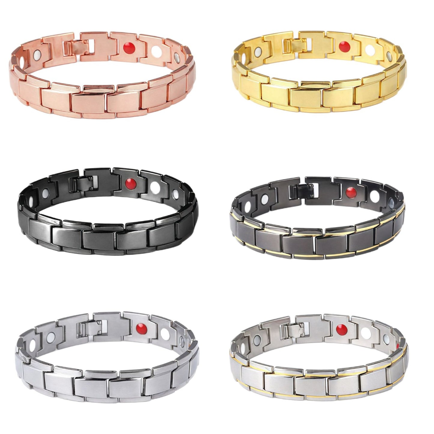 Women's & Men's Detachable Magnet Metal Couple Bracelets