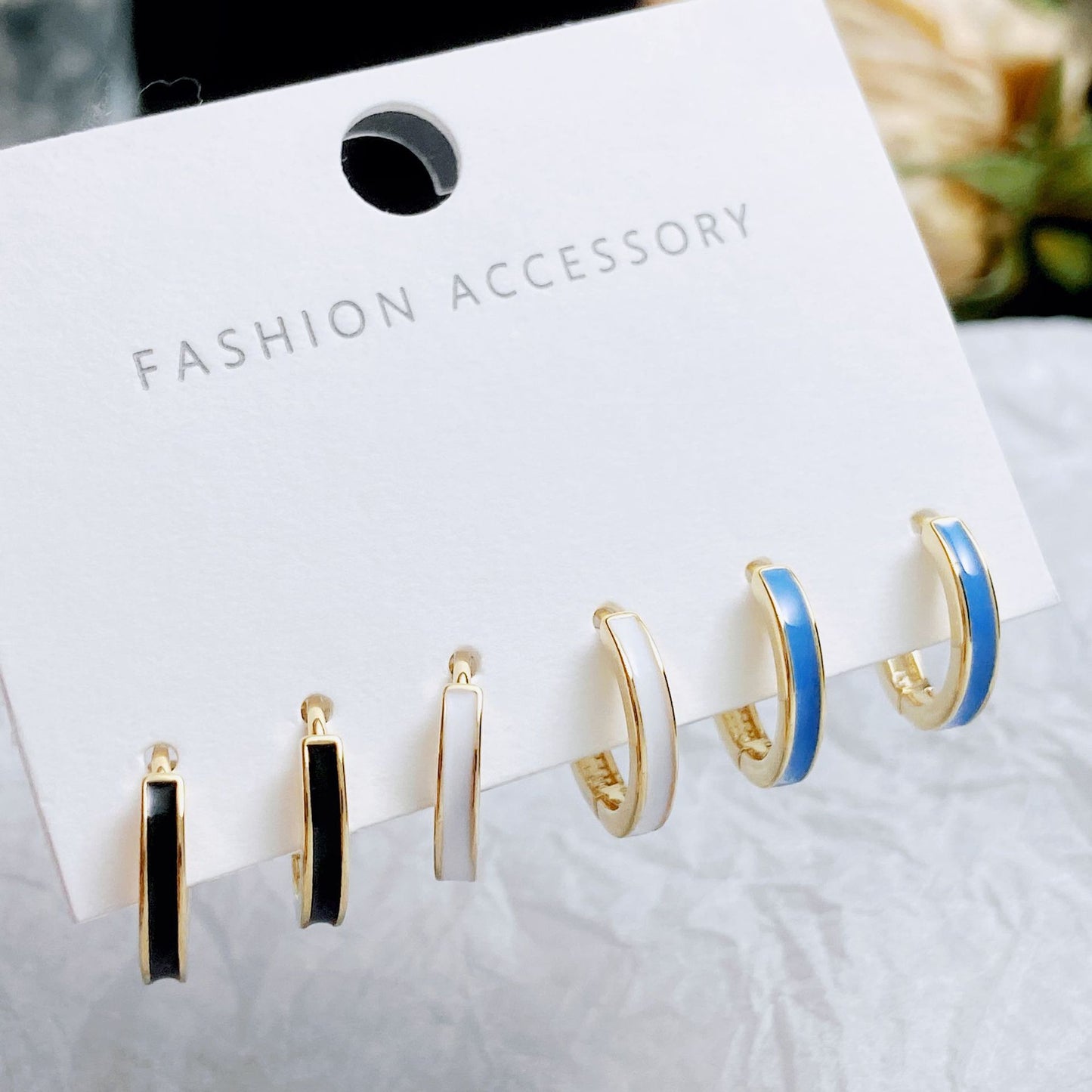 Golden Light Luxury Three Pairs Clip Temperament Wild High-grade Sense Ear Buckle