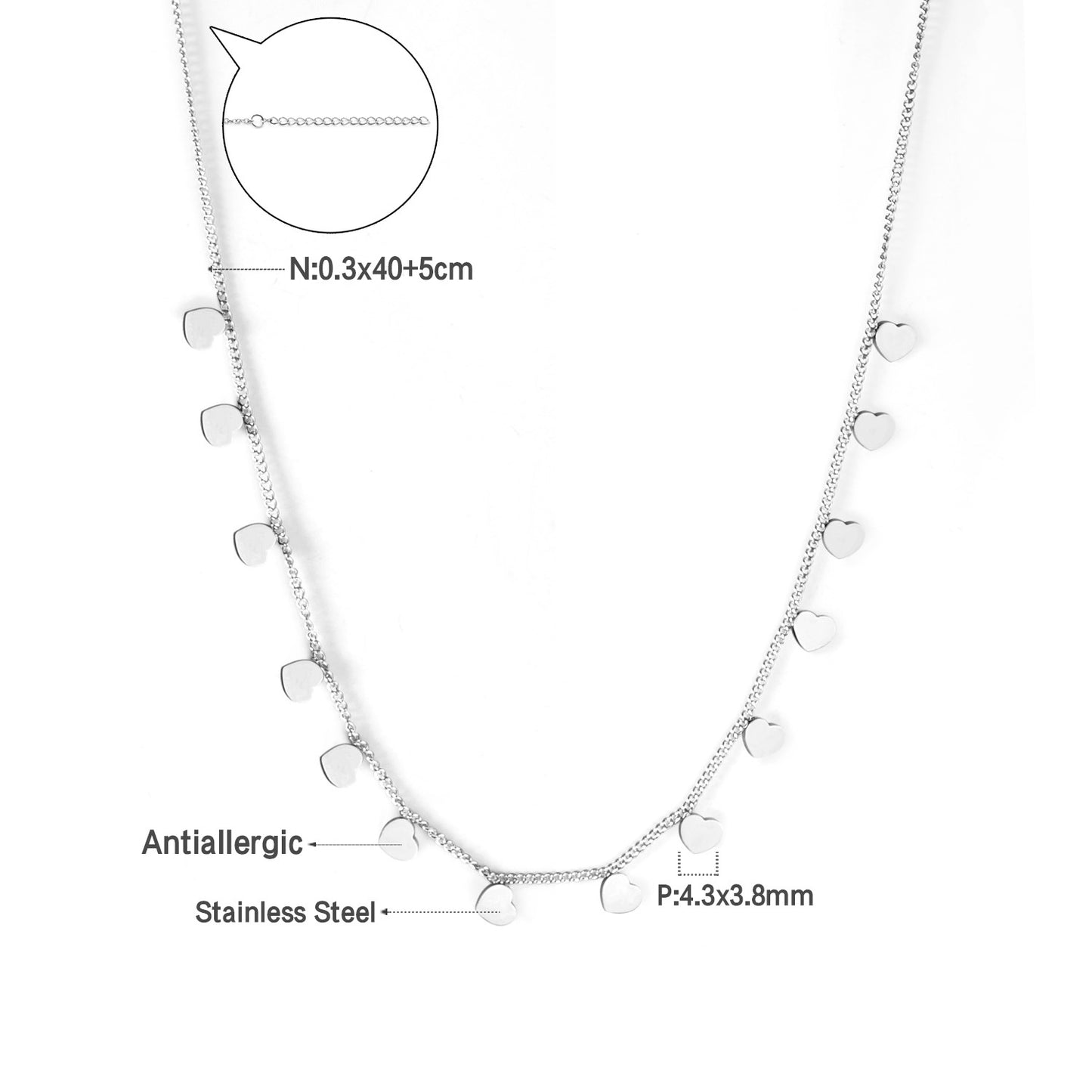 Niche High-grade Simple Temperamental Geometric Electroplated Stainless Necklaces