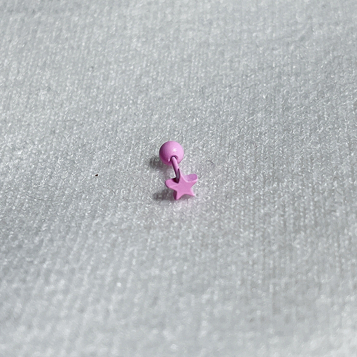 Fluorescent Titanium Steel Ear Bone Summer Hot Before Sleep Five-pointed Earrings
