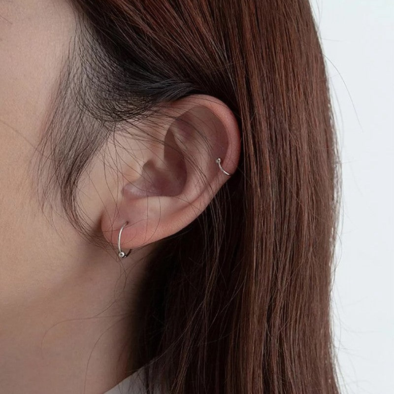 Need To Take Off Cold Wind Circle Stud Earrings