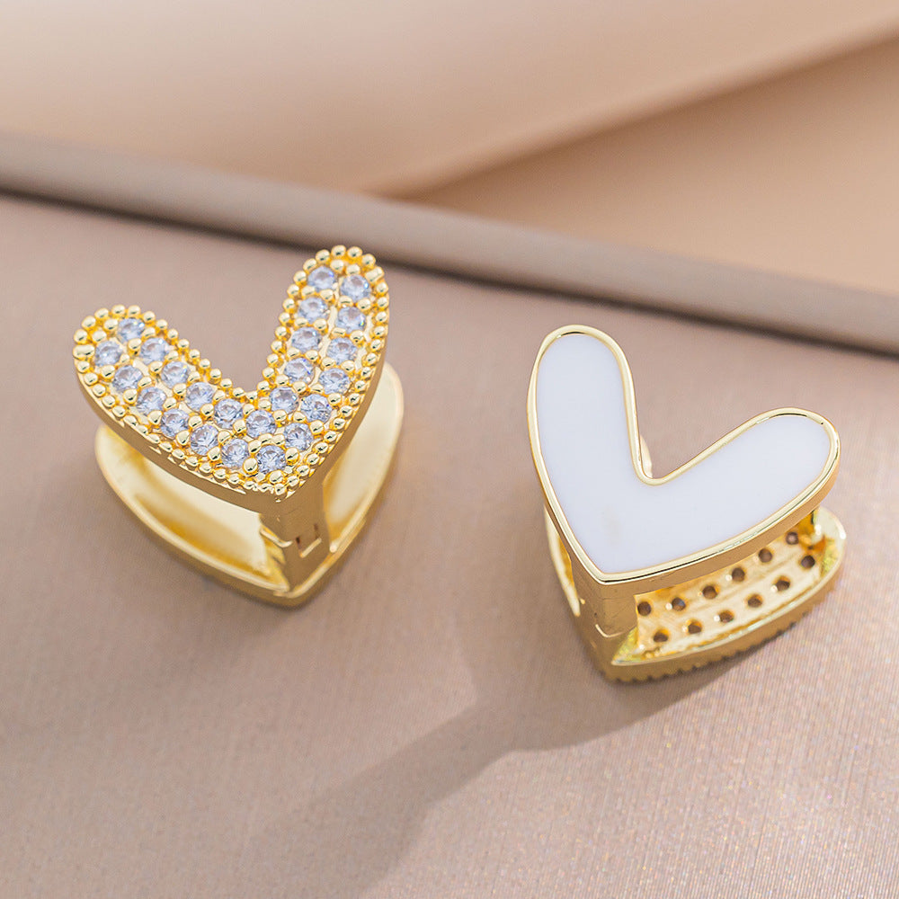 Simple Classic All Match Fashion Zircon Earrings