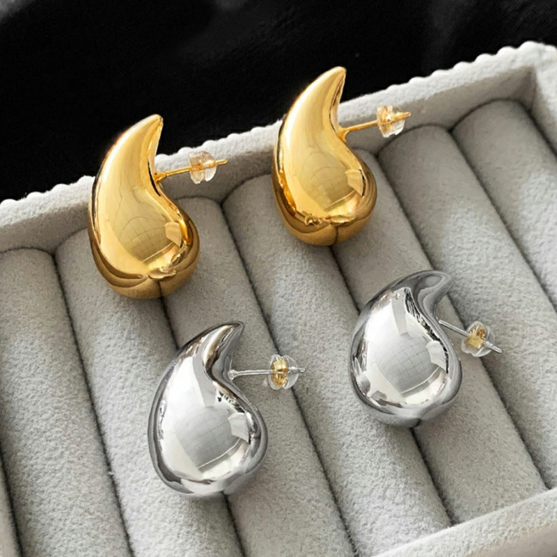 High Sense Water Drop Ear Cold Wind Little Earrings