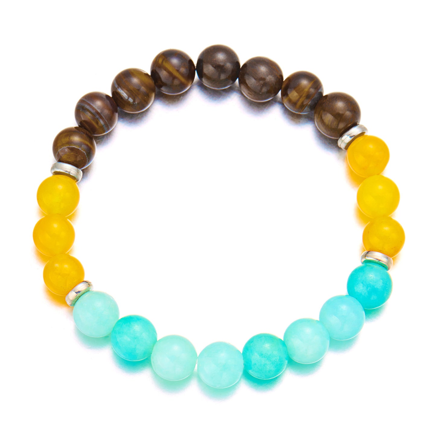 Ornament Natural Stone Geometric Beaded Gradient Bracelets