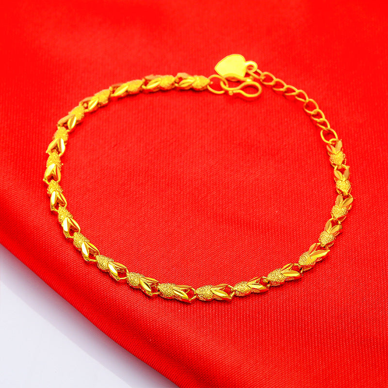 Women's Korean Alluvial Gold Trade Fair Opening Bracelets