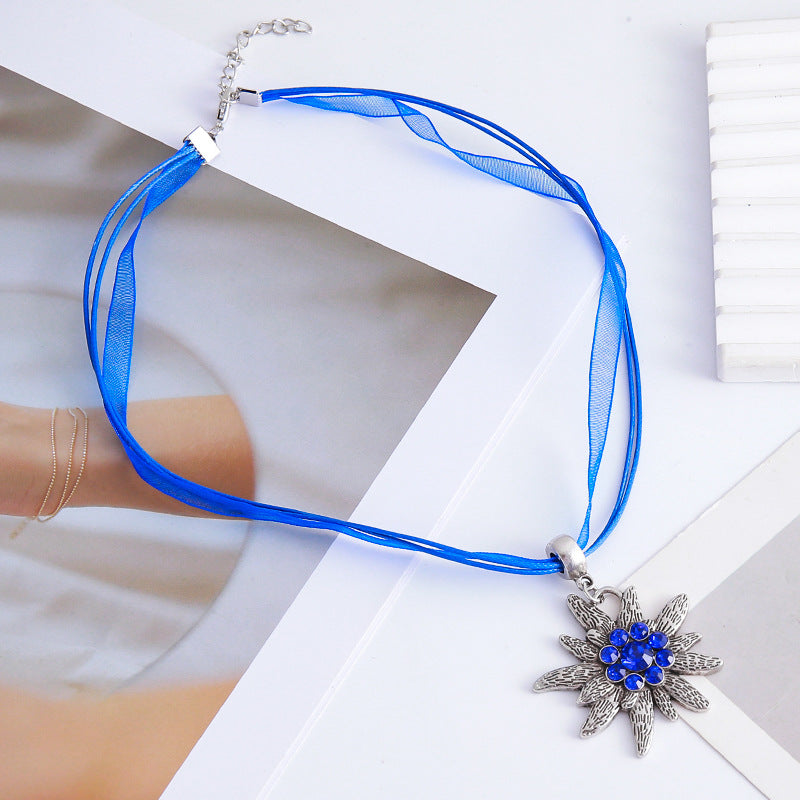 Female Beer Festival Ribbon Ethnic Style Necklaces
