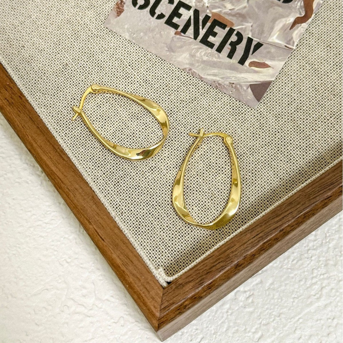 Metallic Clip Niche Design Advanced Exquisite Earrings