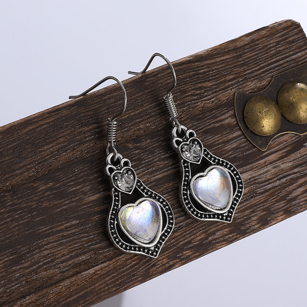 Water Drop Creative Topaz Colorful Gemstone Earrings