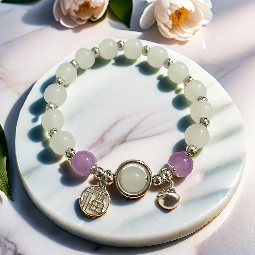 White Opal Butterfly Female Temperament Design Bracelets