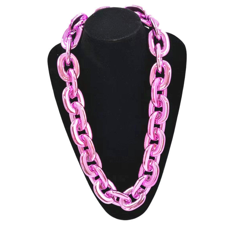 Chain Team Tag Props Acrylic Nightclub Performance Necklaces