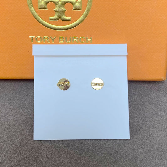 Design English Letters Inlaid Imitation Pearl Stud Earrings