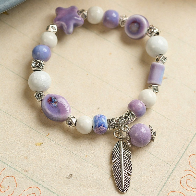 Hand-woven Artistic Ancient Style Beaded Special Interest Bracelet