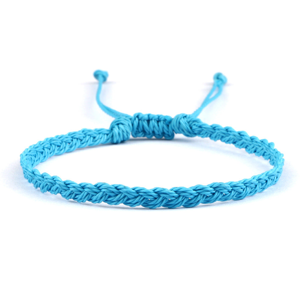 Creative Twist Weave Taiwanese Wax Handmade Hand Unisex Twin Bracelet