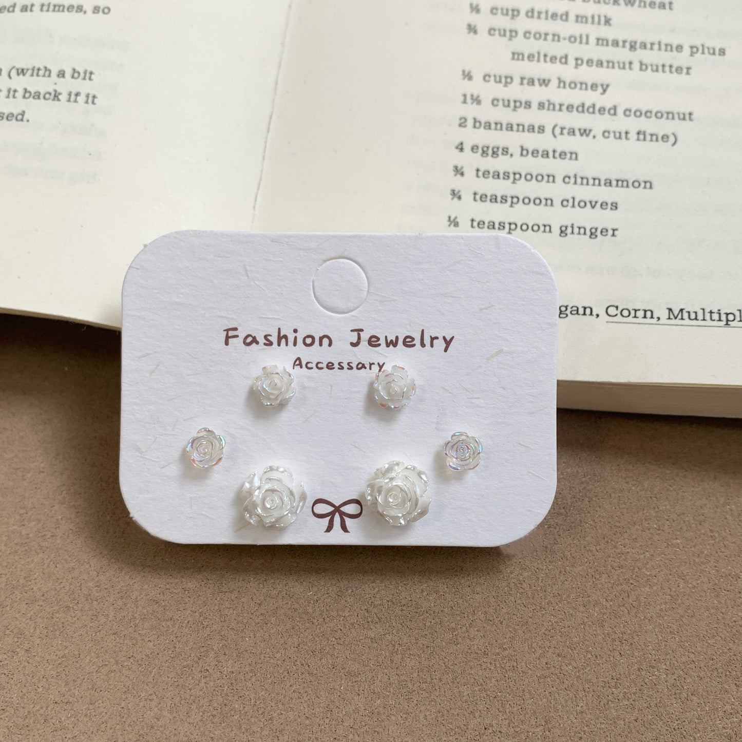 Sier Needle Sweet Temperament Exquisite Small Earrings