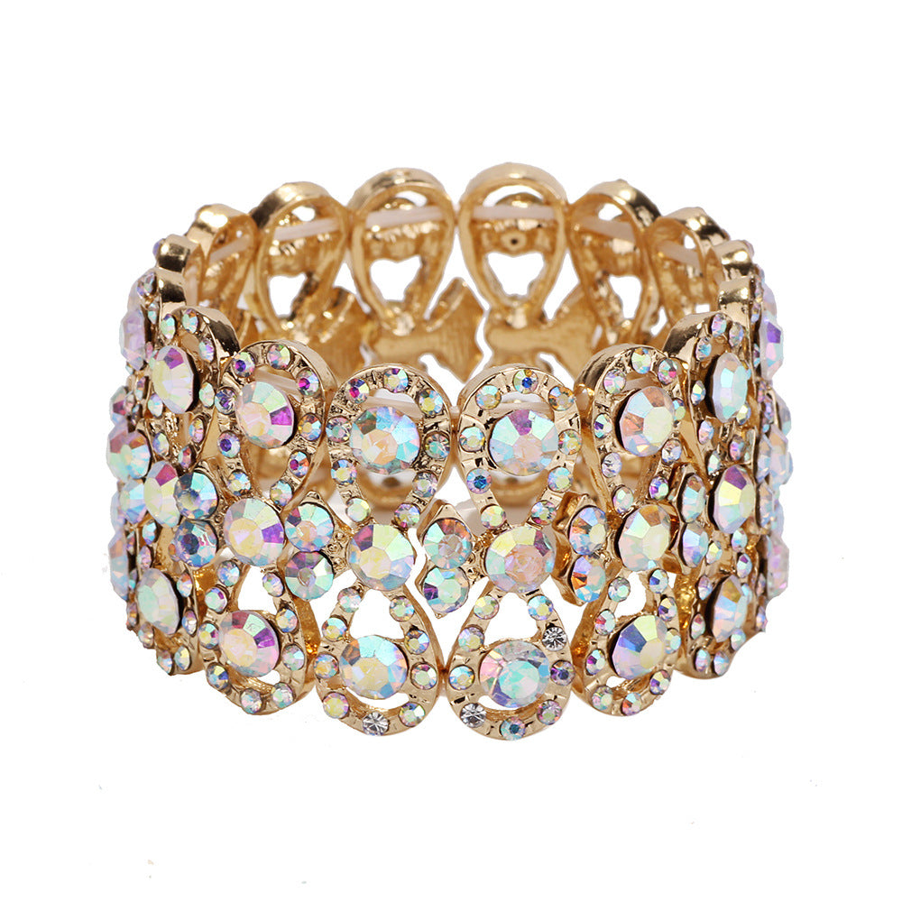 Luxury Crystal Stretch Handmade Words Brace Bracelet