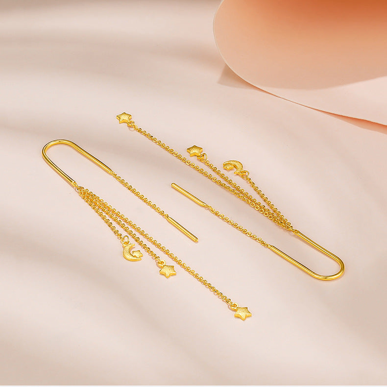 Tassel Brass Plated Eardrop Gifts For Ear Line
