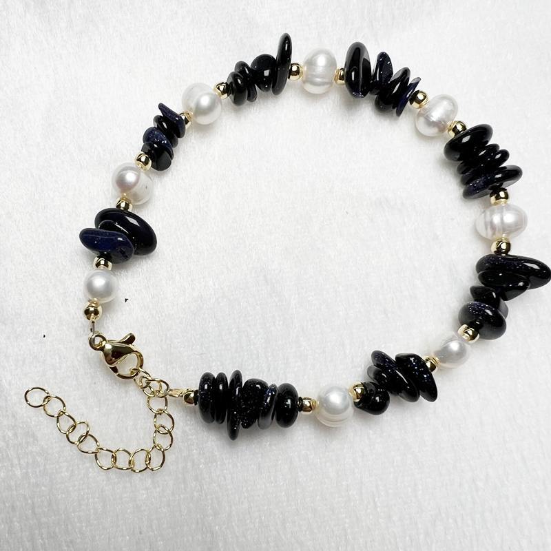 Freshwater Pearl With Crystal Gravel Live Broadcast Amethyst Bracelets