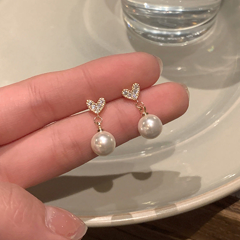 Women's Imitation Pearl Light Luxury Minority Design Earrings