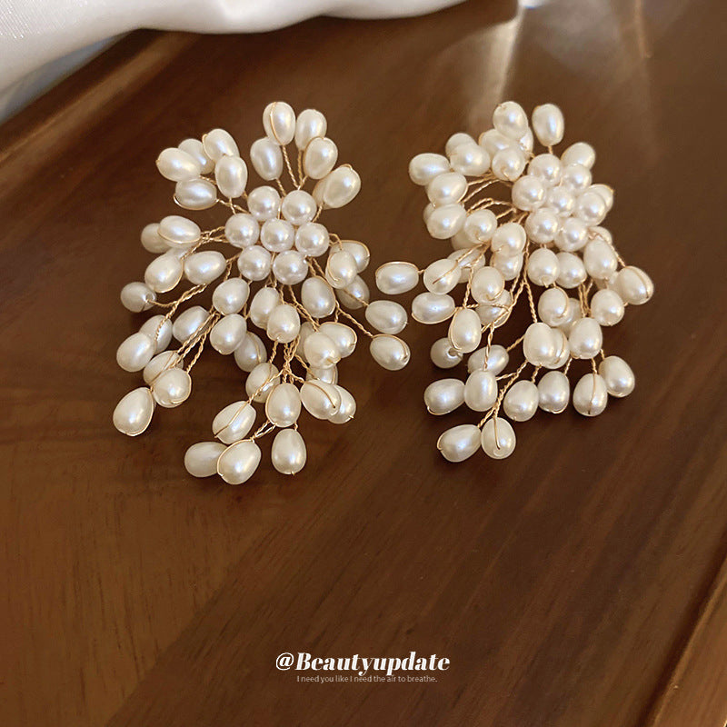 Elegant Graceful High Sense Ear French Retro Earrings