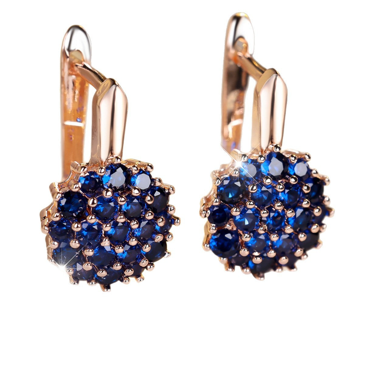 Super Shiny Exquisite Sunflower Clip Female Fresh Sweet Ear Buckle