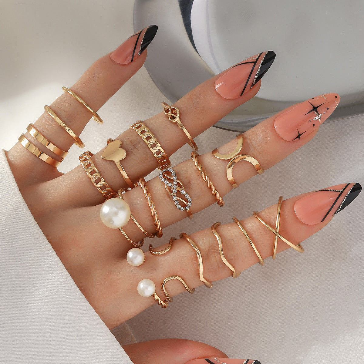 Women's Butterfly Open More Than Knuckle Sets Of Ring