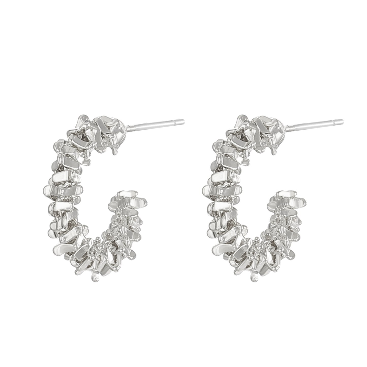 Small Pieces Of Sier Type Ear Stud Earrings
