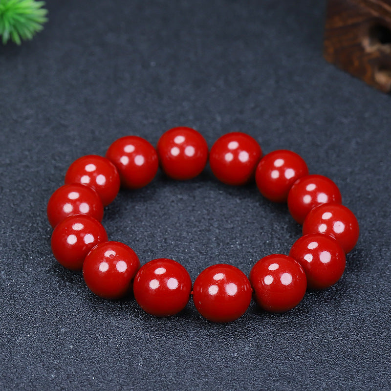 Gold Sand Round Beads Handmade Beaded Life Single Bracelet